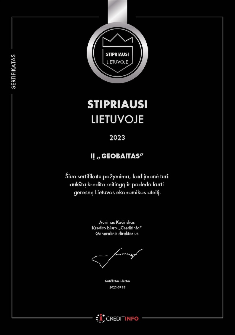 Geobaitas sertifikatas